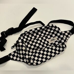 Vans Black and White Checkered Crossbody Bag